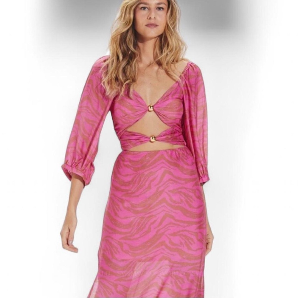 VIX Paula Hermanny NWT Eleanor Detail Long Dress | Size 6